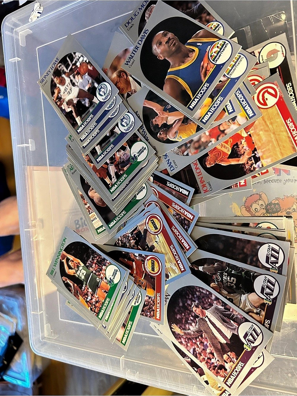 NBA Hoops 1990 NBA Hoops basketball cards NBA Basketball Card Lot